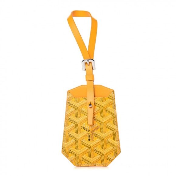 Goyard Accessories - BRAND NEW NEVER USED Yellow Goyard Luggage Tag